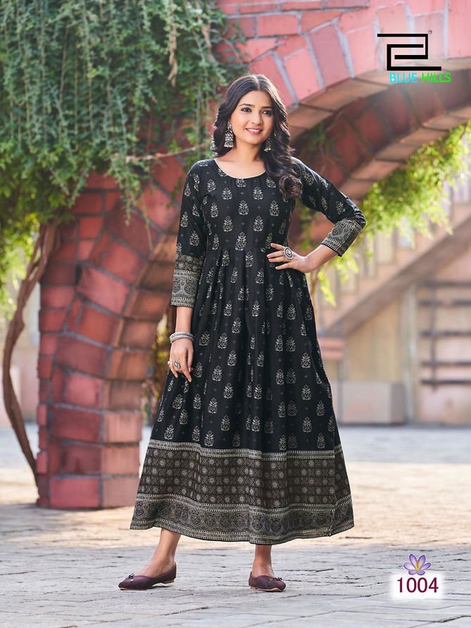 Kesar By Blue Hills 1001-1005 Anarkali Kurti Catalog